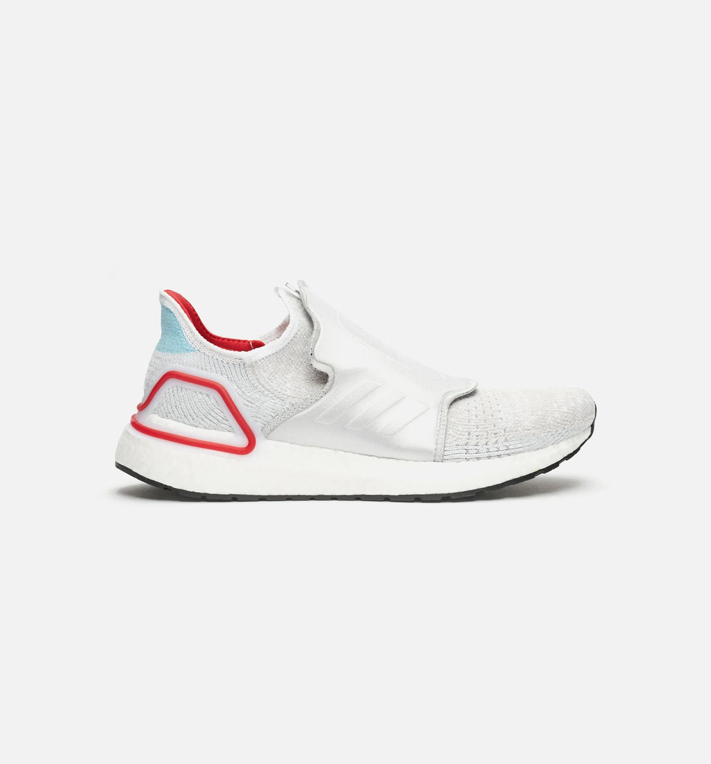 adidas Consortium Ultraboost 19 X Doe Mens Running Shoe Silver White Red