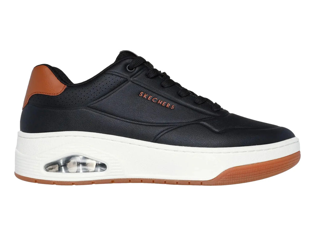 Tenis Skechers Uno Court Negro y Café para Hombre