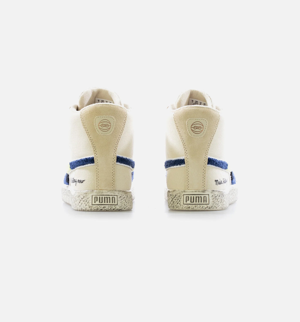 Black Fives X Clyde Mid Creme Brulee Mens Lifestyle Shoe Sand Blue