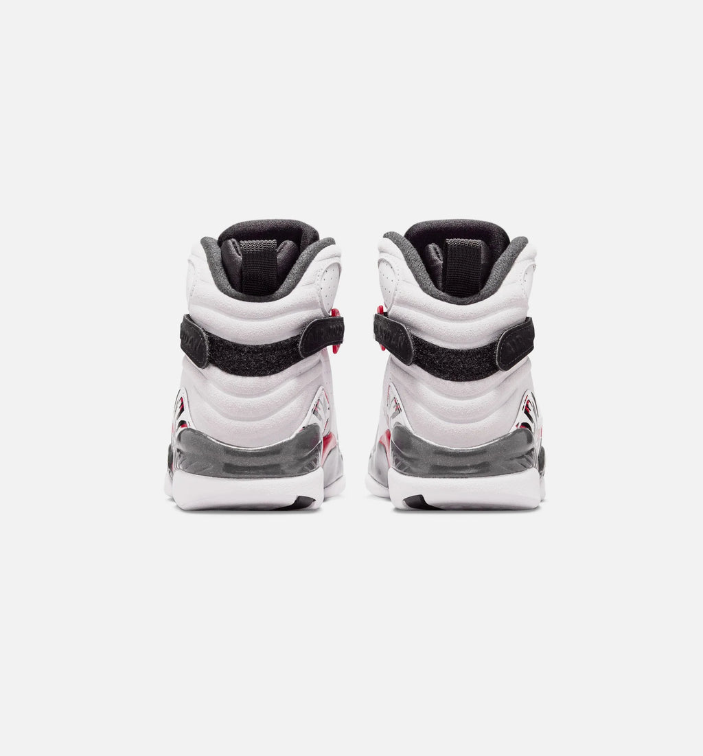 Air Jordan 8 Retro White And True Red Grade School Lifestyle Shoe White True Red Black