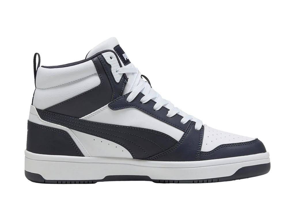 Tenis PUMA Rebound V6 Blanco y Azul Marino para Hombre