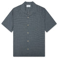 Checked Shirt White Blue