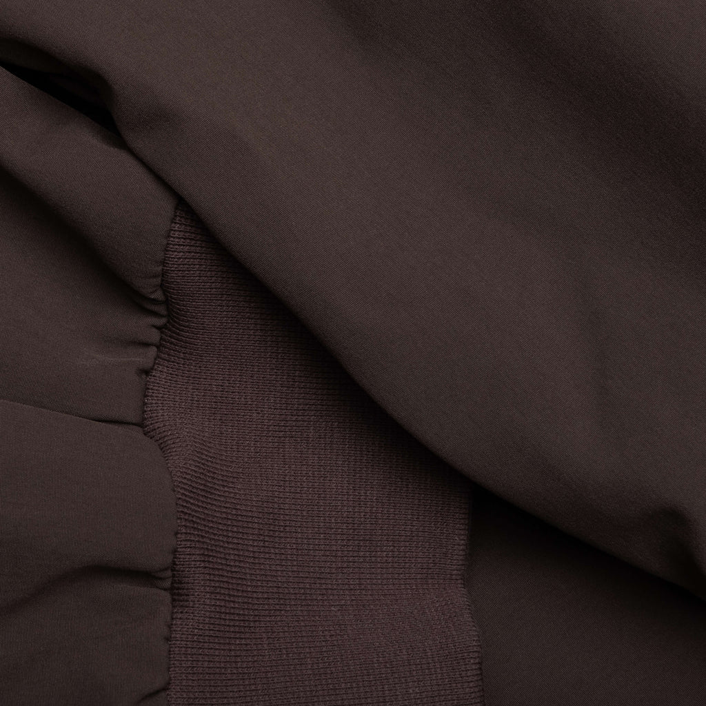 Bonded Nylon Bomber Jacket Brown