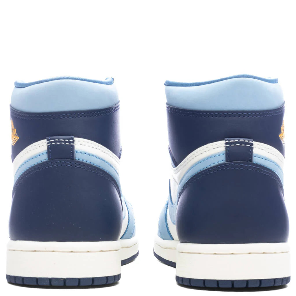 Womens Air Jordan 1 Retro High OG First in Flight University Blue University Gold Sail