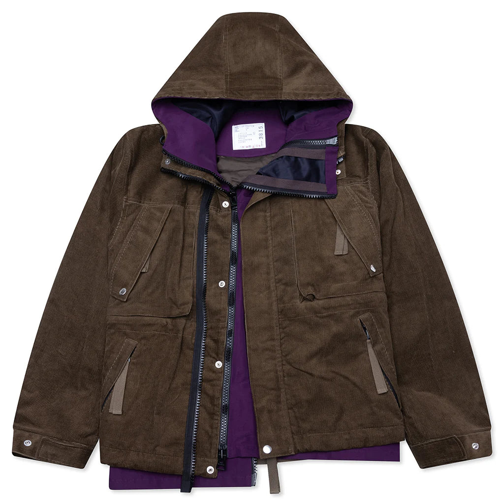 Corduroy Blouson Khaki