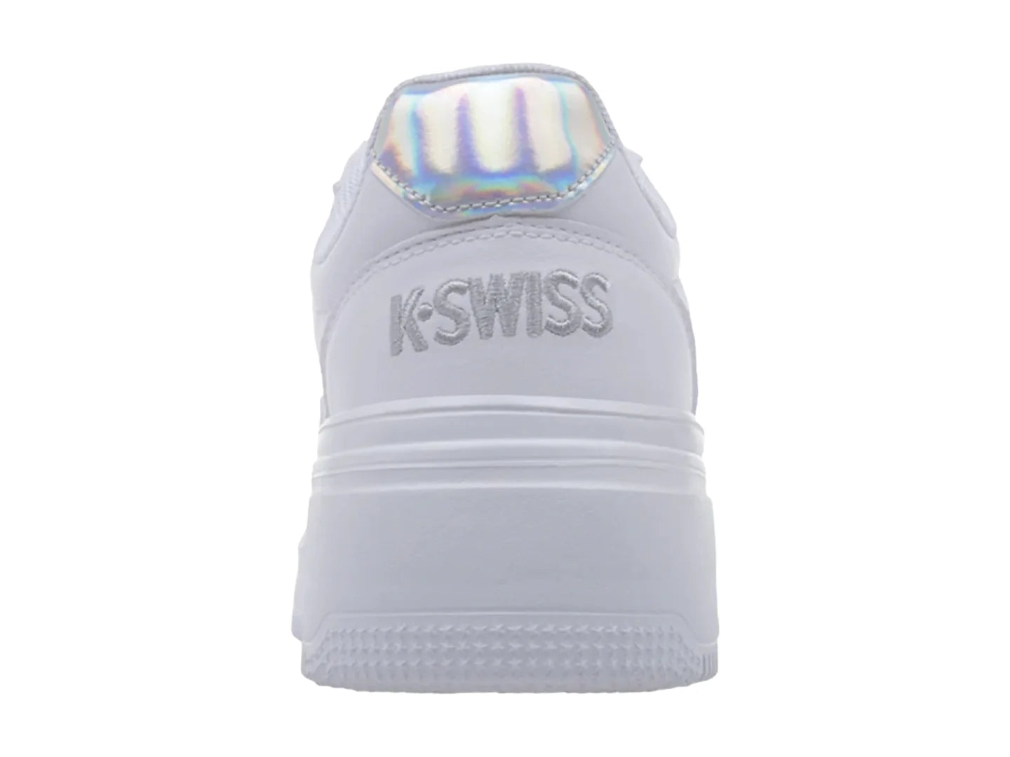 Tenis K Swiss Brigid Blanco y Plata para Mujer