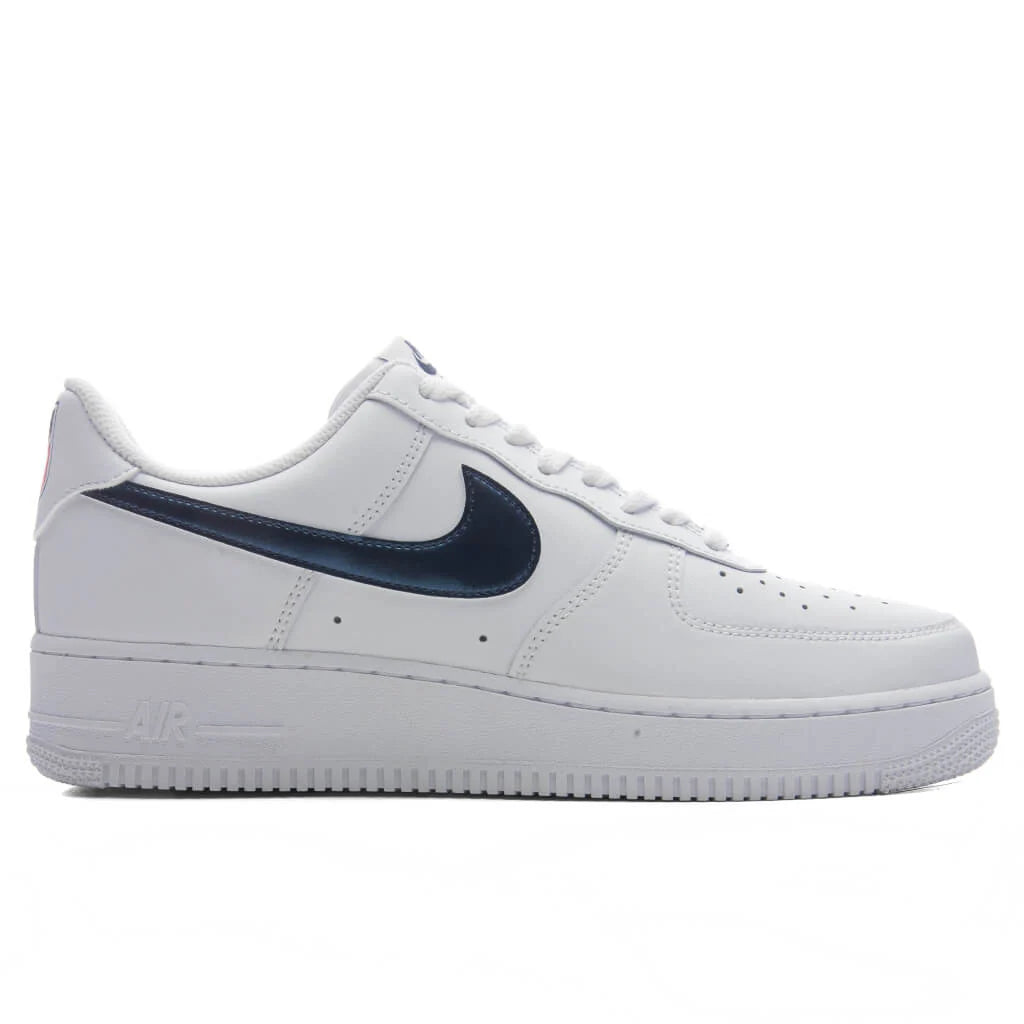 Air Force 1 07 LV8 USA White Midnight Navy University Red