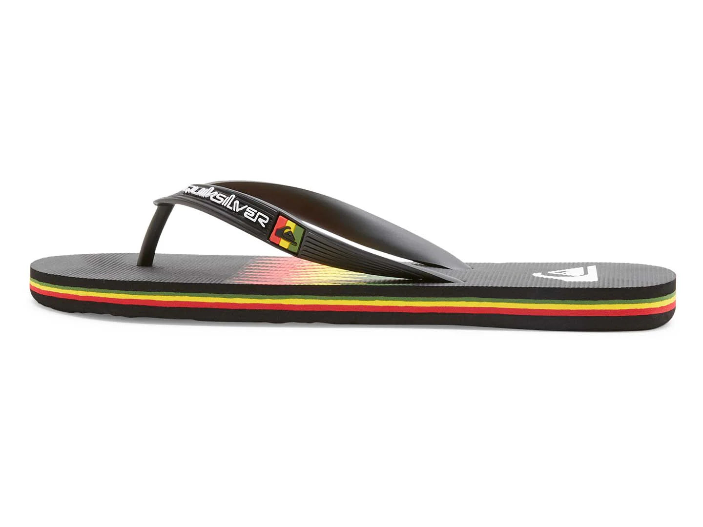 Sandalias Quiksilver Molokai Art II Negro Rojo y Verde para Hombre