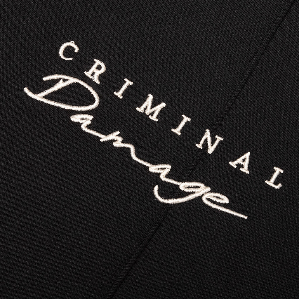 Dragon Embroidered Track Top Black