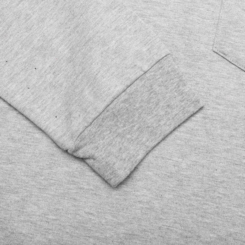 Pocket Logo L S T Shirt Top Grey