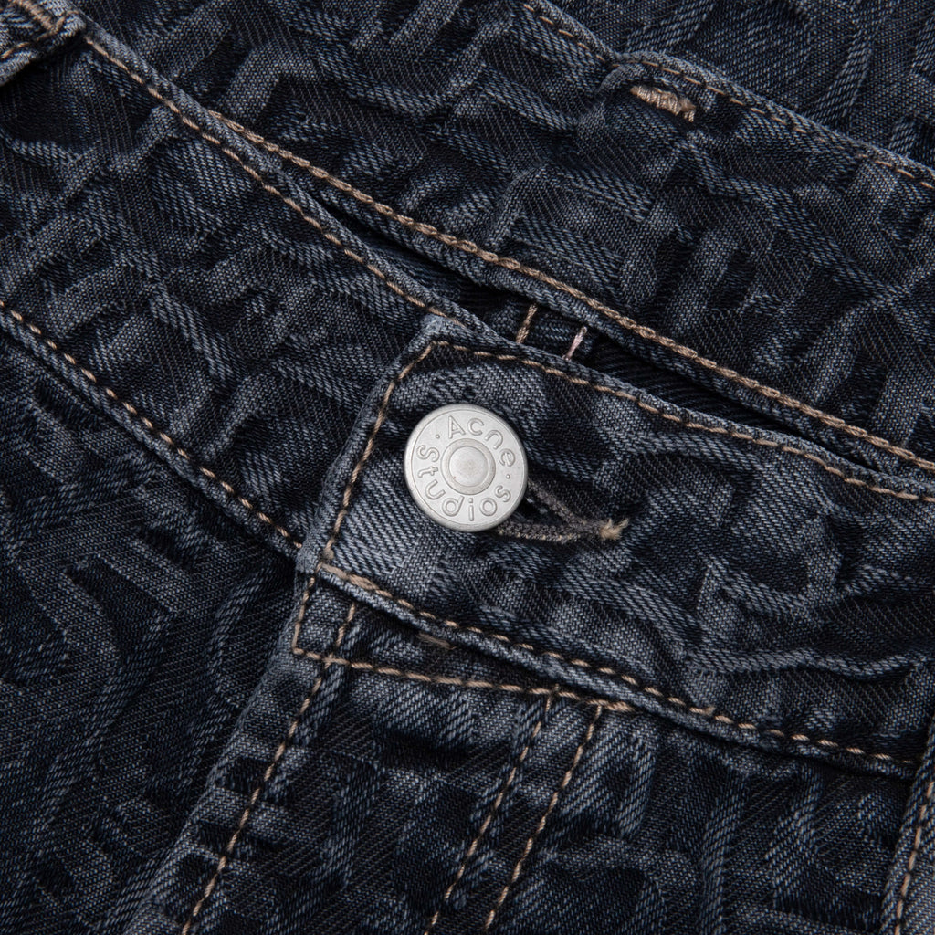 Baggy Fit Jeans 1981M Monogram Blue Black