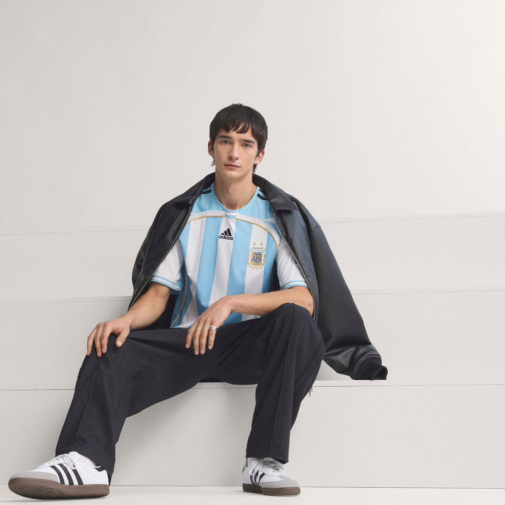 adidas Argentina Home Mens Soccer Jersey 2006 White Blue
