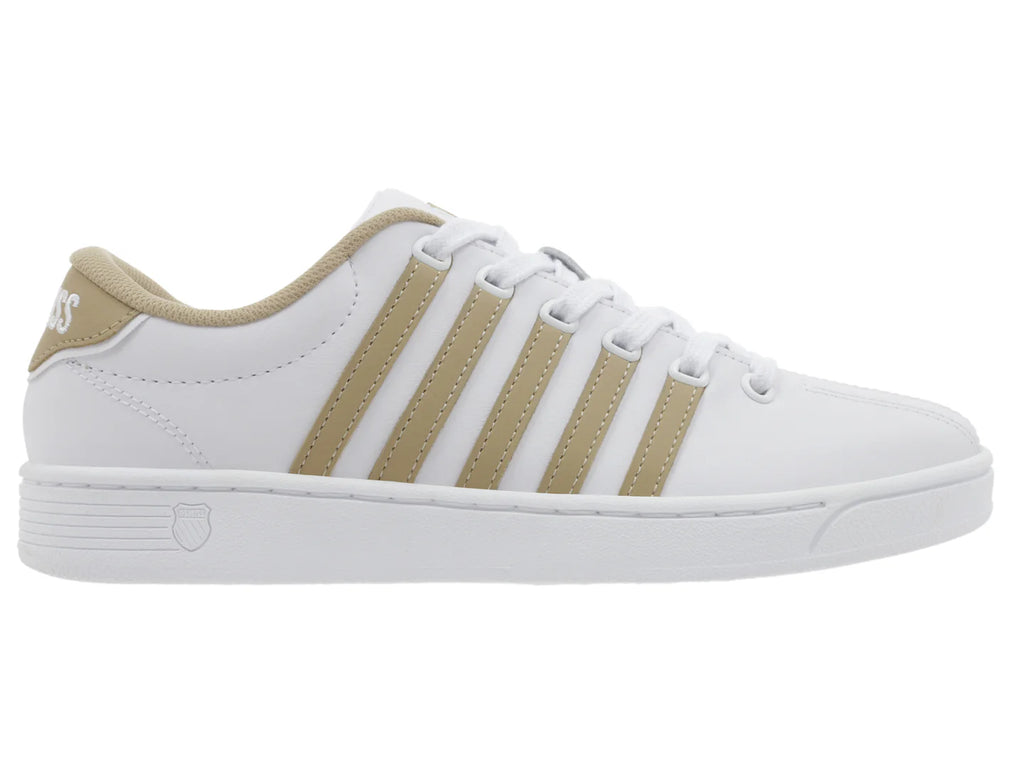 Tenis K SWISS Court Pro Blanco y Gris para Mujer
