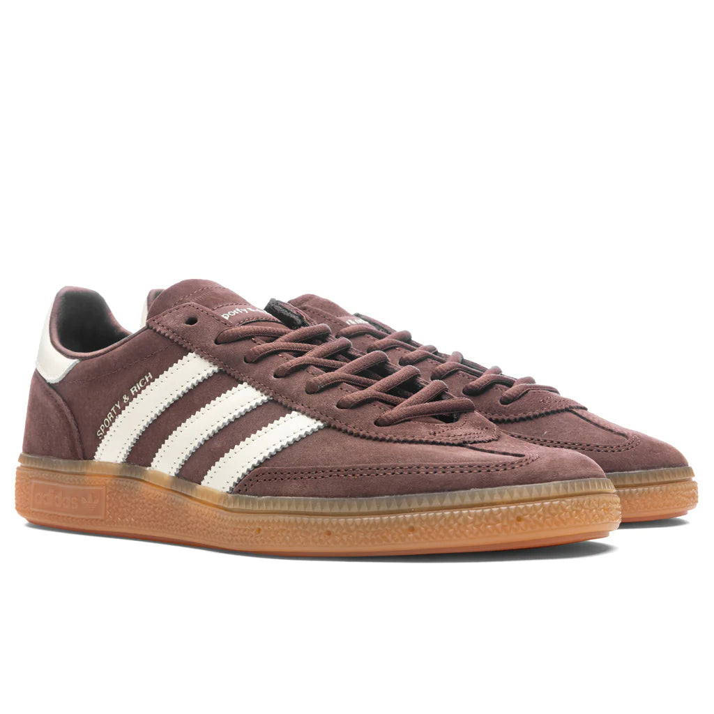 Adidas x Sporty Rich Handball Spezial Shadow Brown Gum White Tint