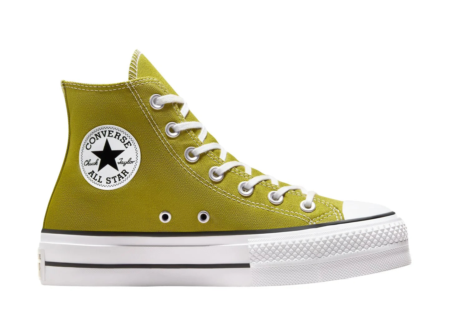 Tenis Converse CTAS Lift Platform Hi Verde para Mujer