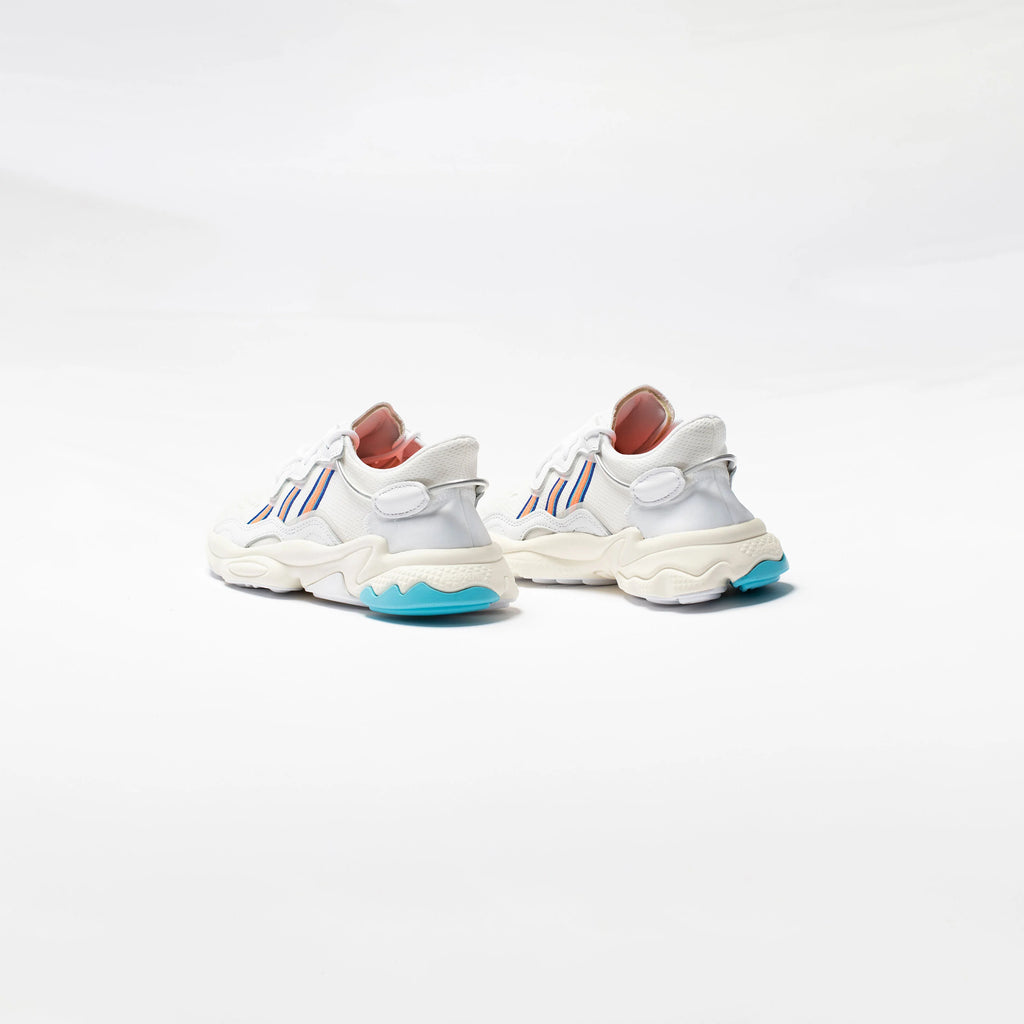 Ozweego W Womens Lifestyle Shoe White Signal Coral Blue Glow