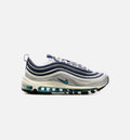 Air Max 97 Metallic Silver Chlorine Blue Womens Lifestyle Shoe Grey Blue
