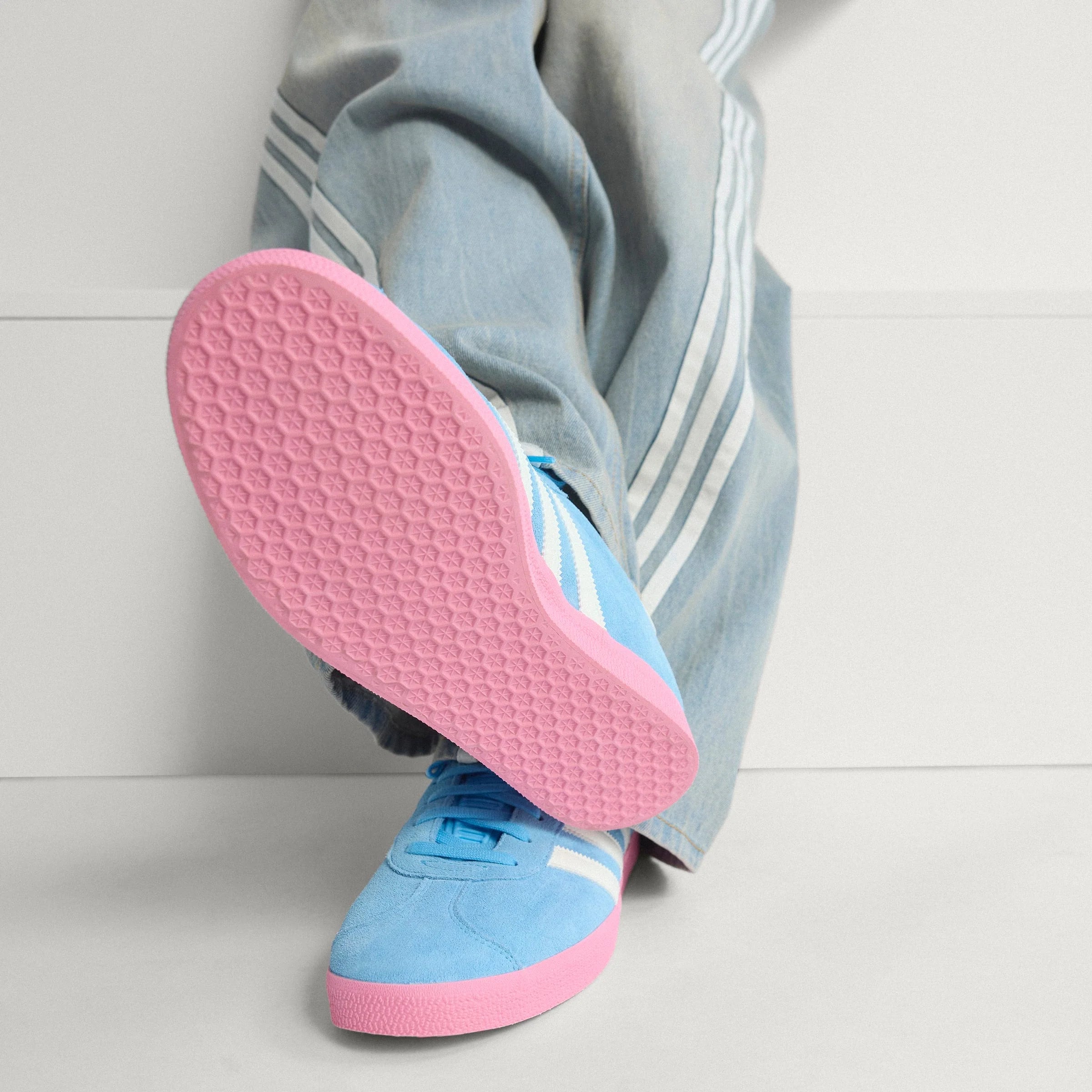 adidas Gazelle Inter Miami CF Shoes Light Blue White