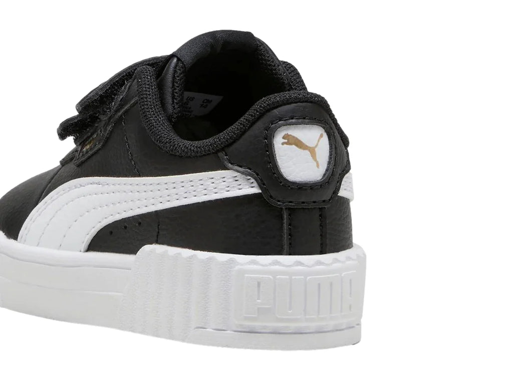 Tenis Puma Carina 30 V Negro y Blanco para Niño