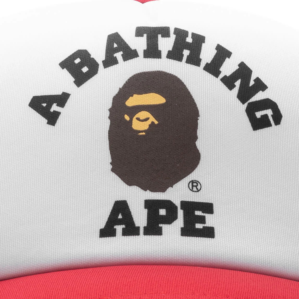 College Mesh Cap Red