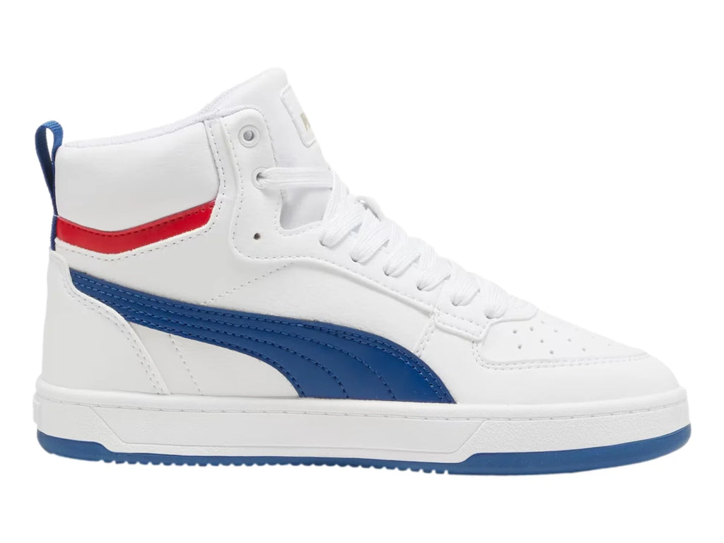 Tenis PUMA Caven 20 Mid Blanco y Azul para Niño