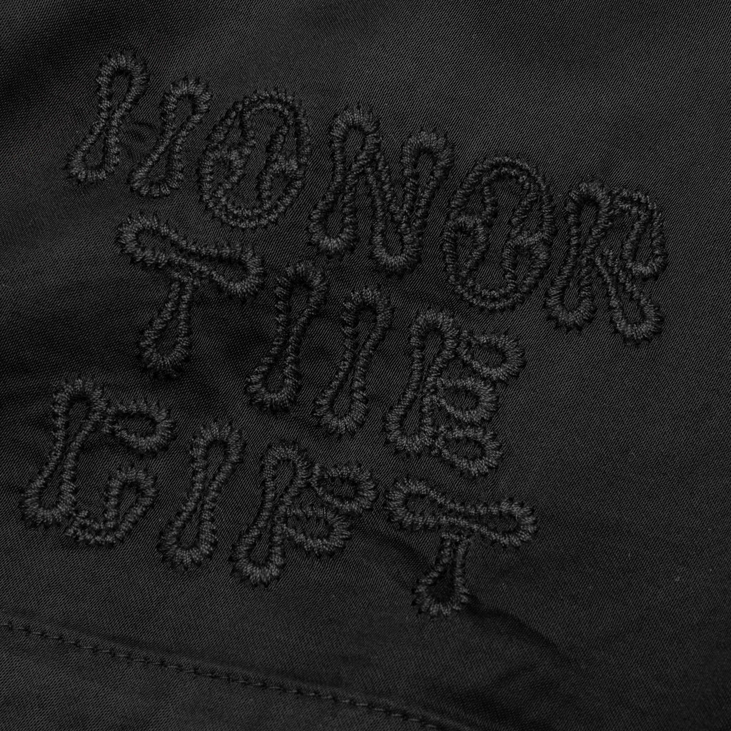 B Summer Blanket Stitch Short Black