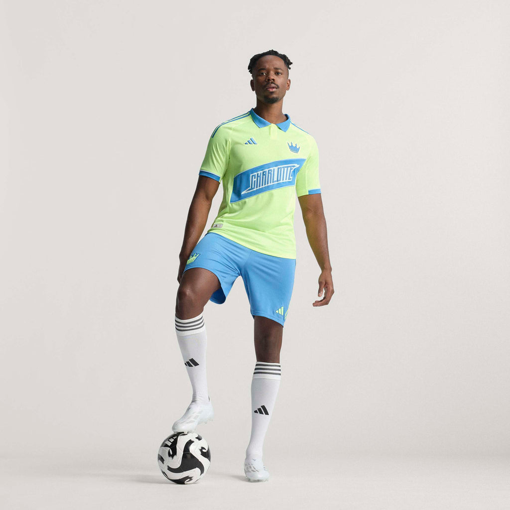adidas Mens Charlotte FC Third Authentic Soccer Jersey 25 26 Yellow