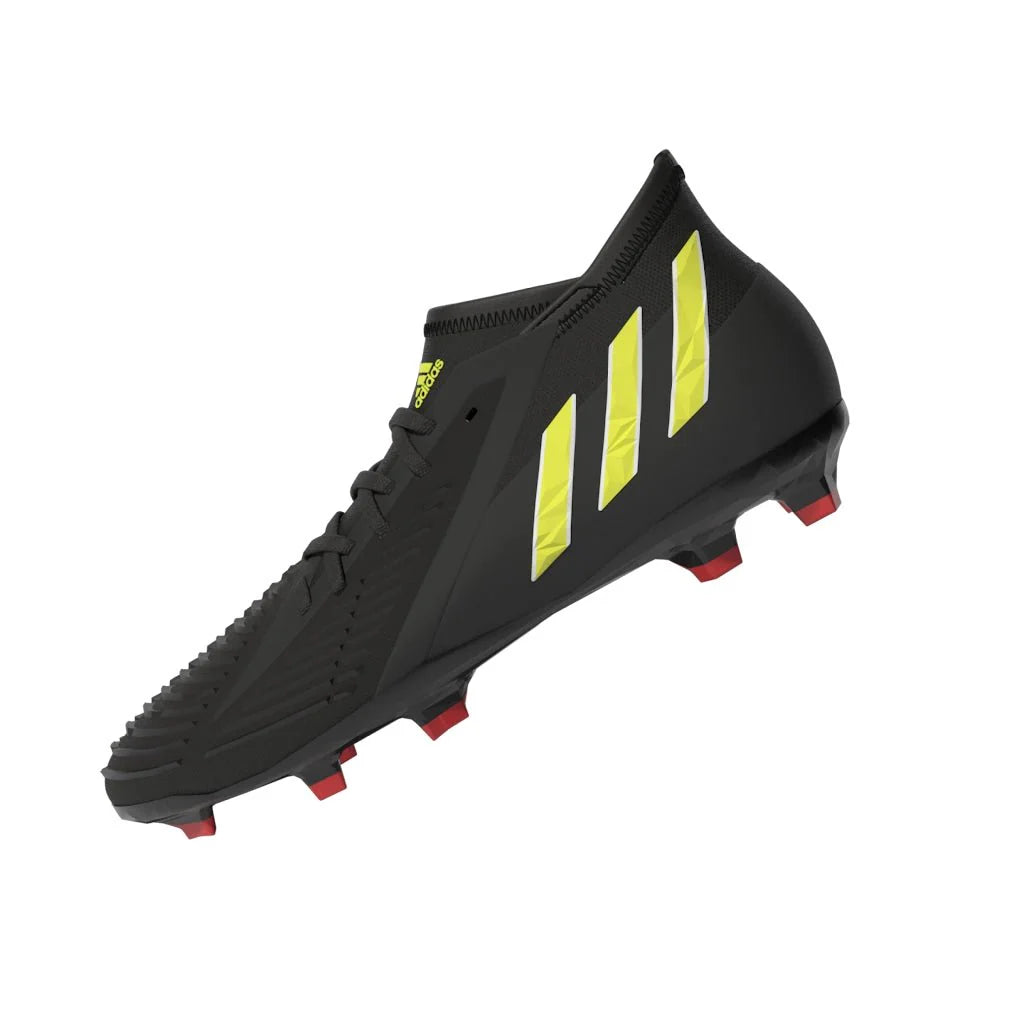 adidas Kids Predator Edge 1 FG J Soccer Cleats Black Yellow