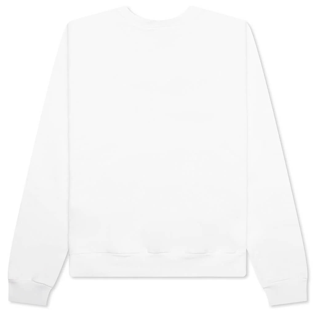 Scribble Printed Sweatshirt Natural White