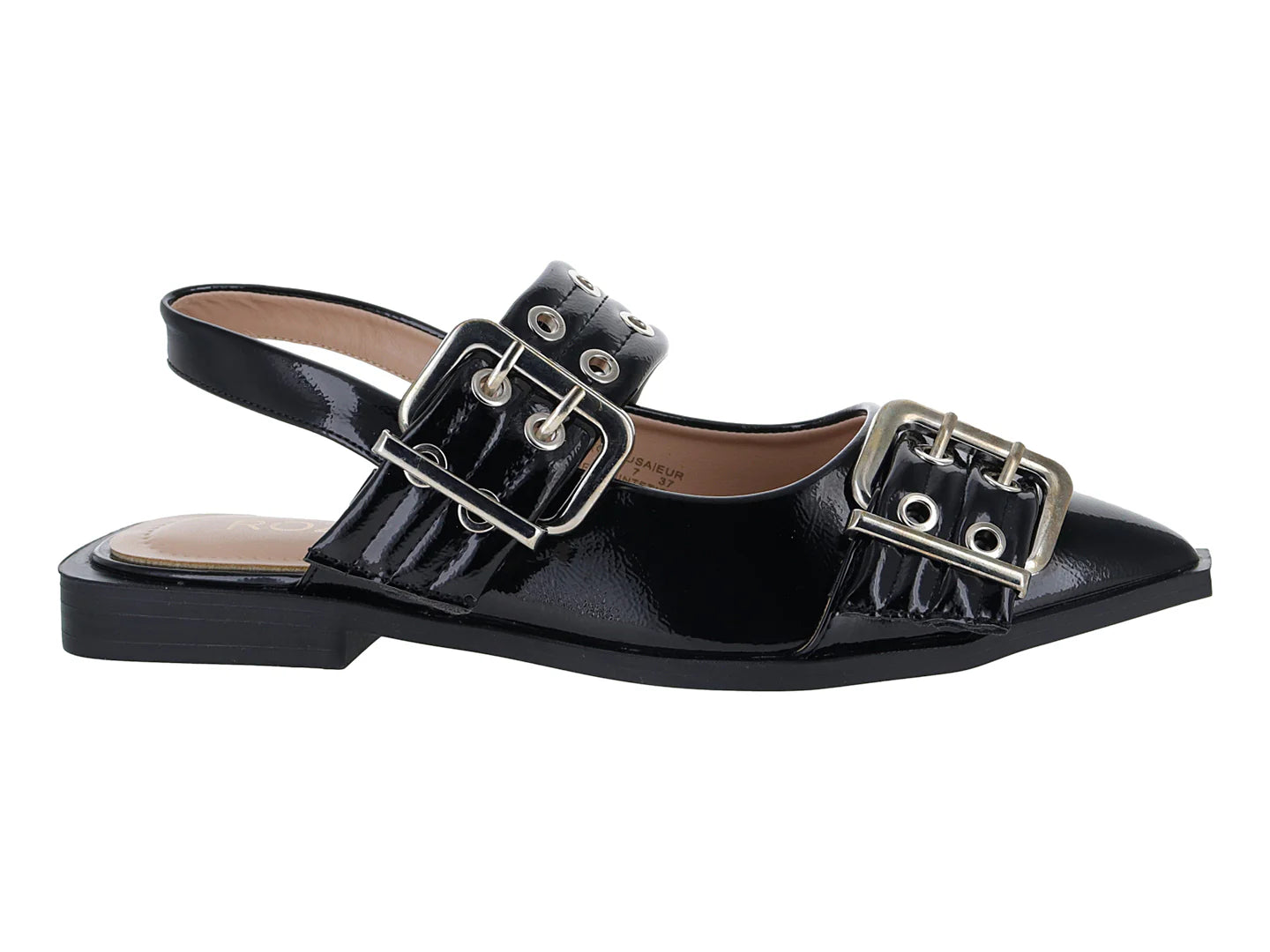 Flats Roze Negro para Mujer