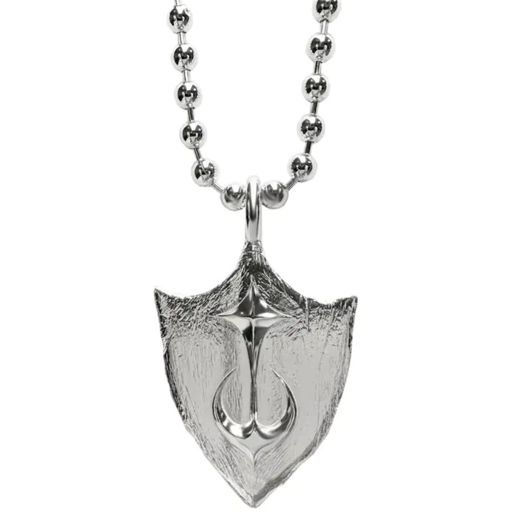 TC Shield Necklace Silver