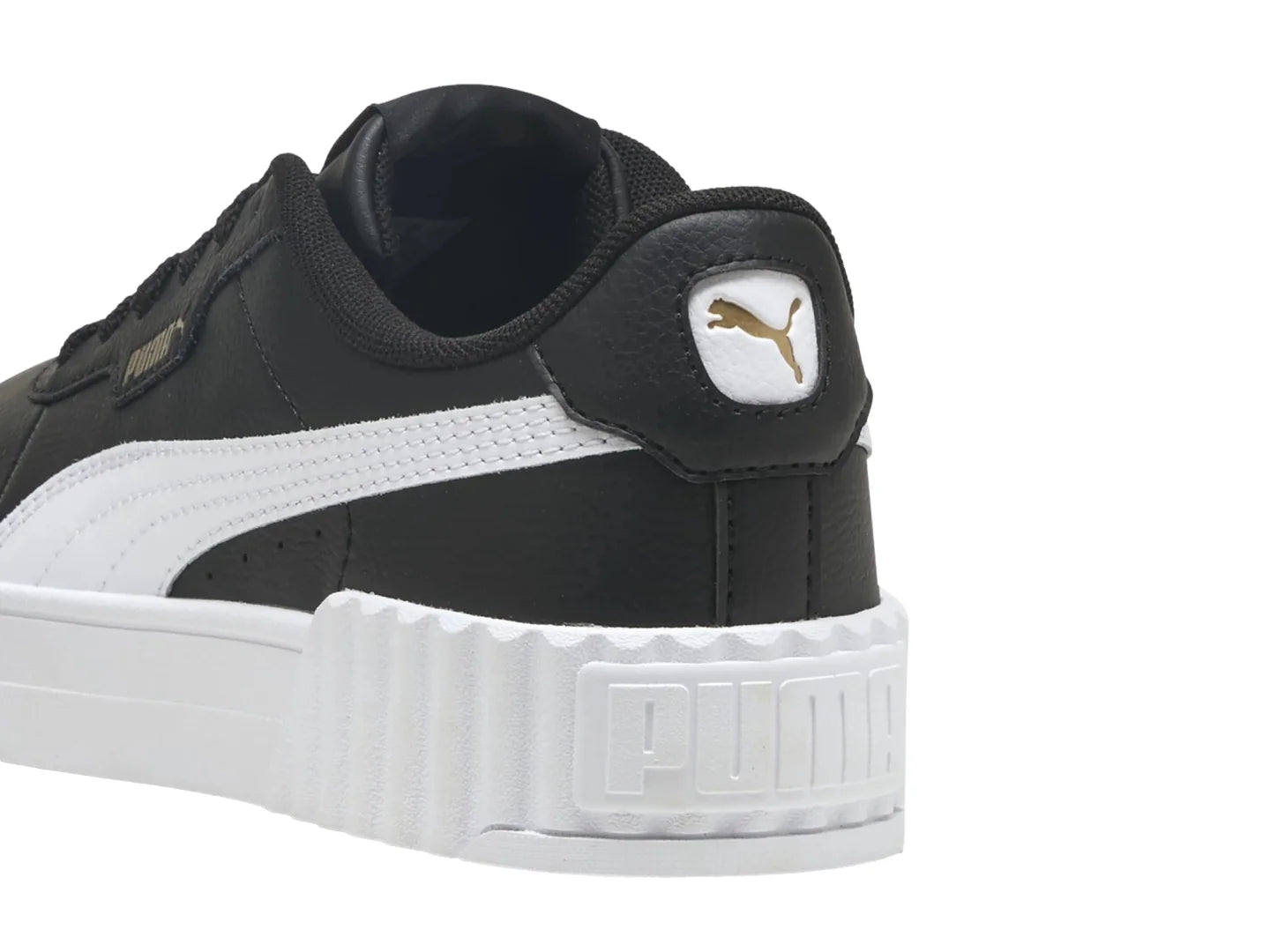 Tenis PUMA Carina 30 Negro y Dorado para Mujer