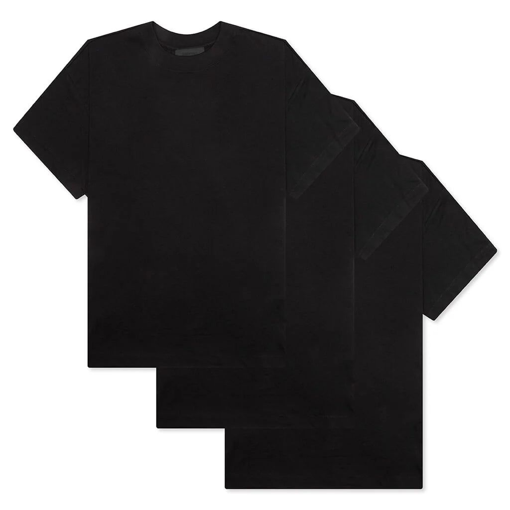 3 Pack Essential Tee Black