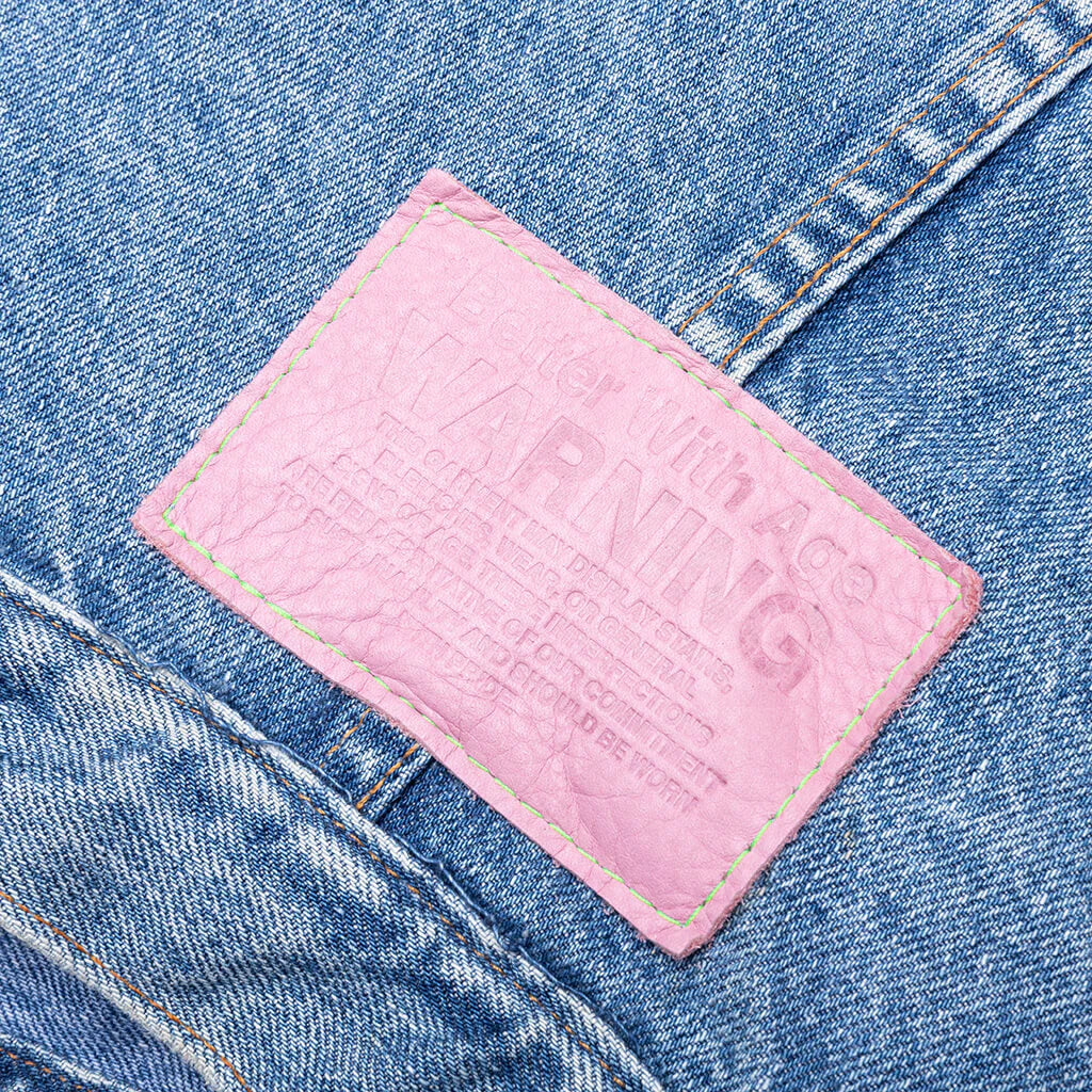 Charlatan Reversible Denim Baseball Jacket Indigo