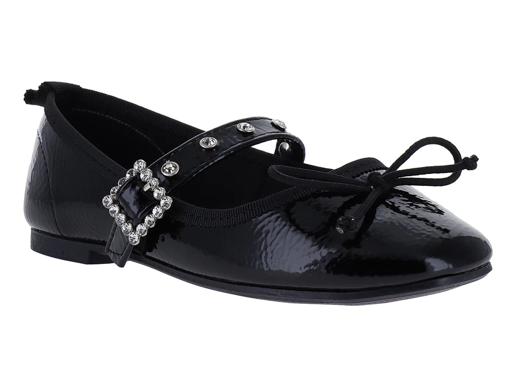 Zapatos Planos 4EVER de Charol Negro para Niña