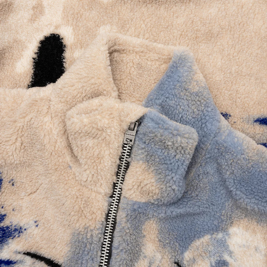 Teddy Jacquard Jacket Beige