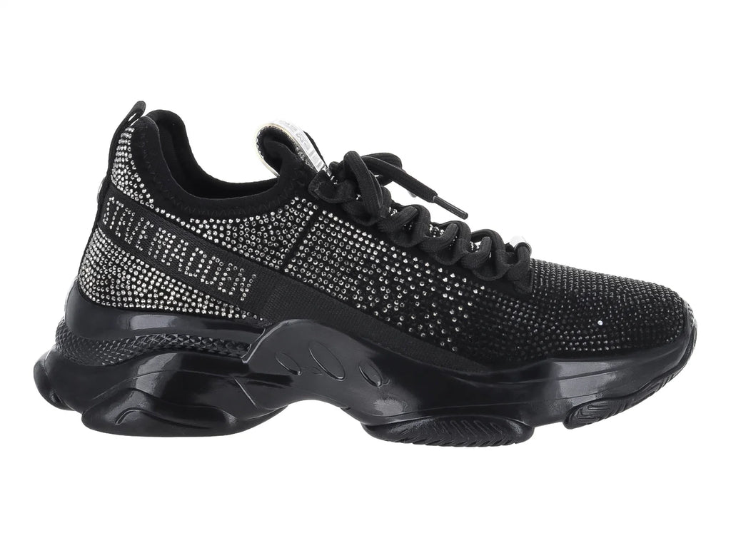 Tenis Steve Madden Negro Plata para Mujer