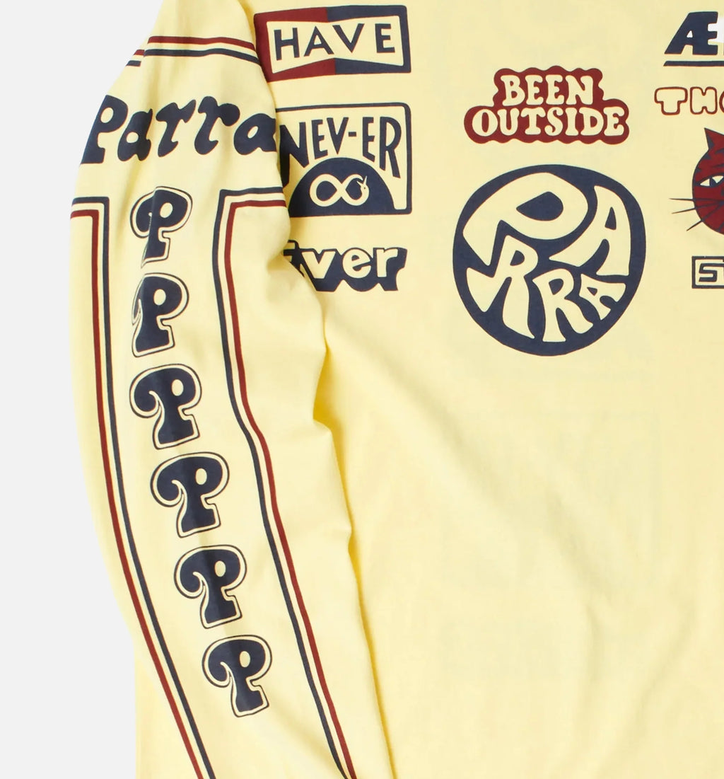 Never Sinister Mens Long Sleeve Shirt Yellow