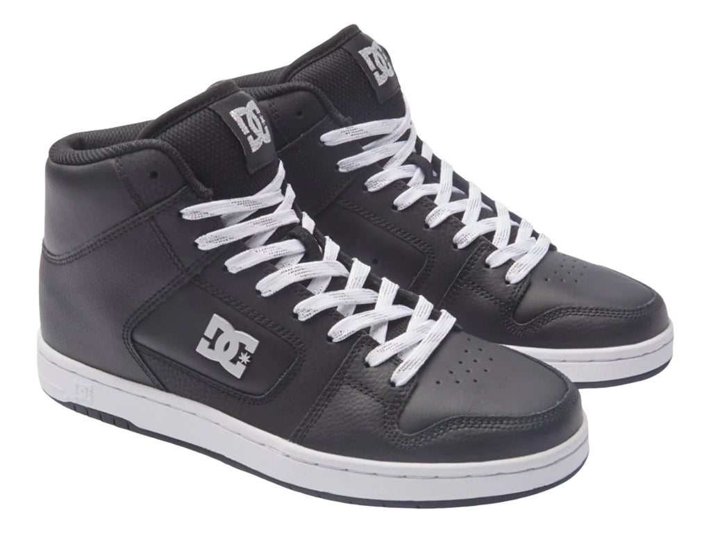 Tenis DC Shoes Manteca 4 Hi Negro y Plata para Mujer