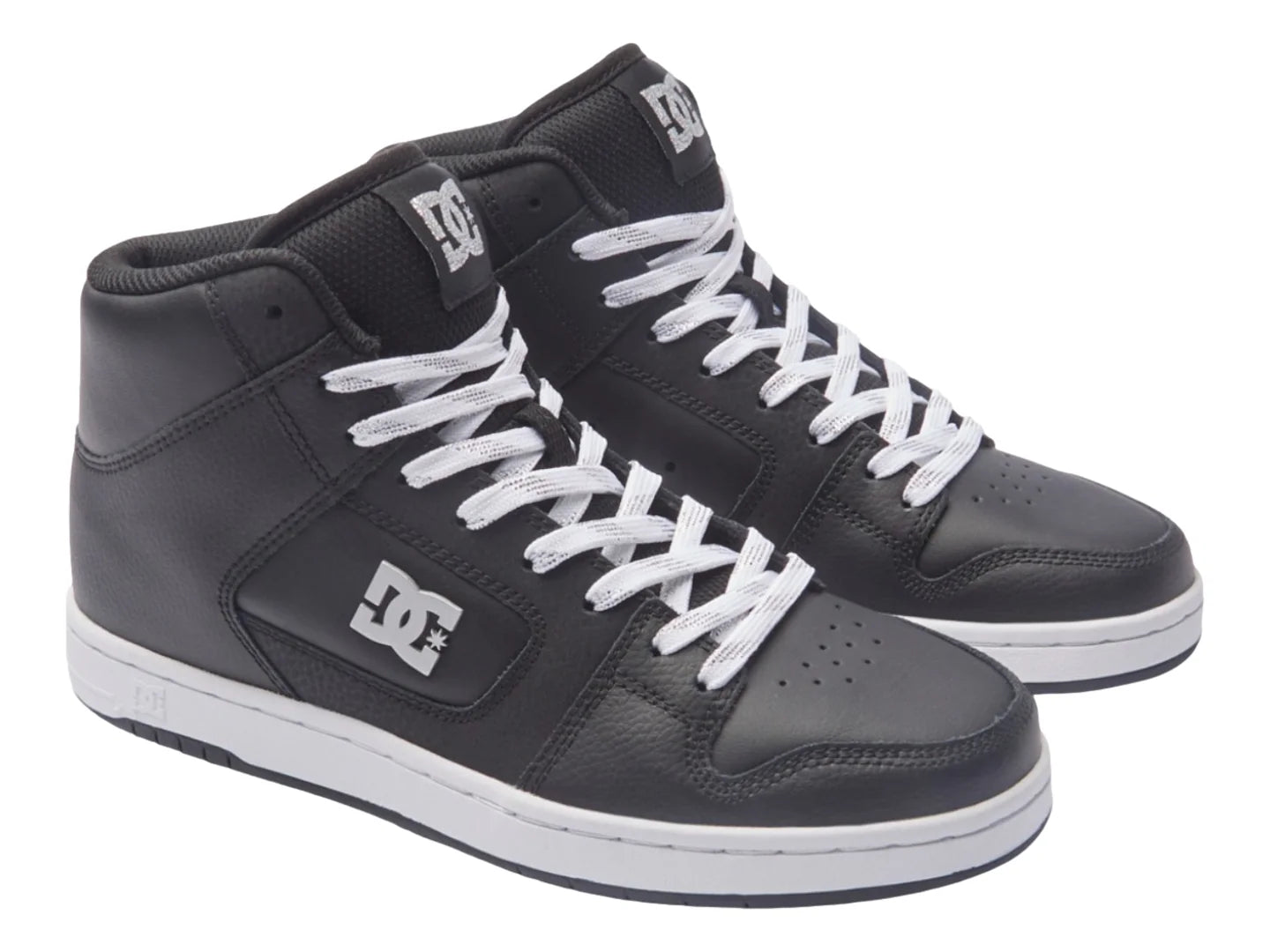 Tenis DC Shoes Manteca 4 Hi Negro y Plata para Mujer