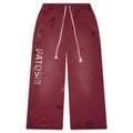 Luke Fleece Sweatpants Burgundy