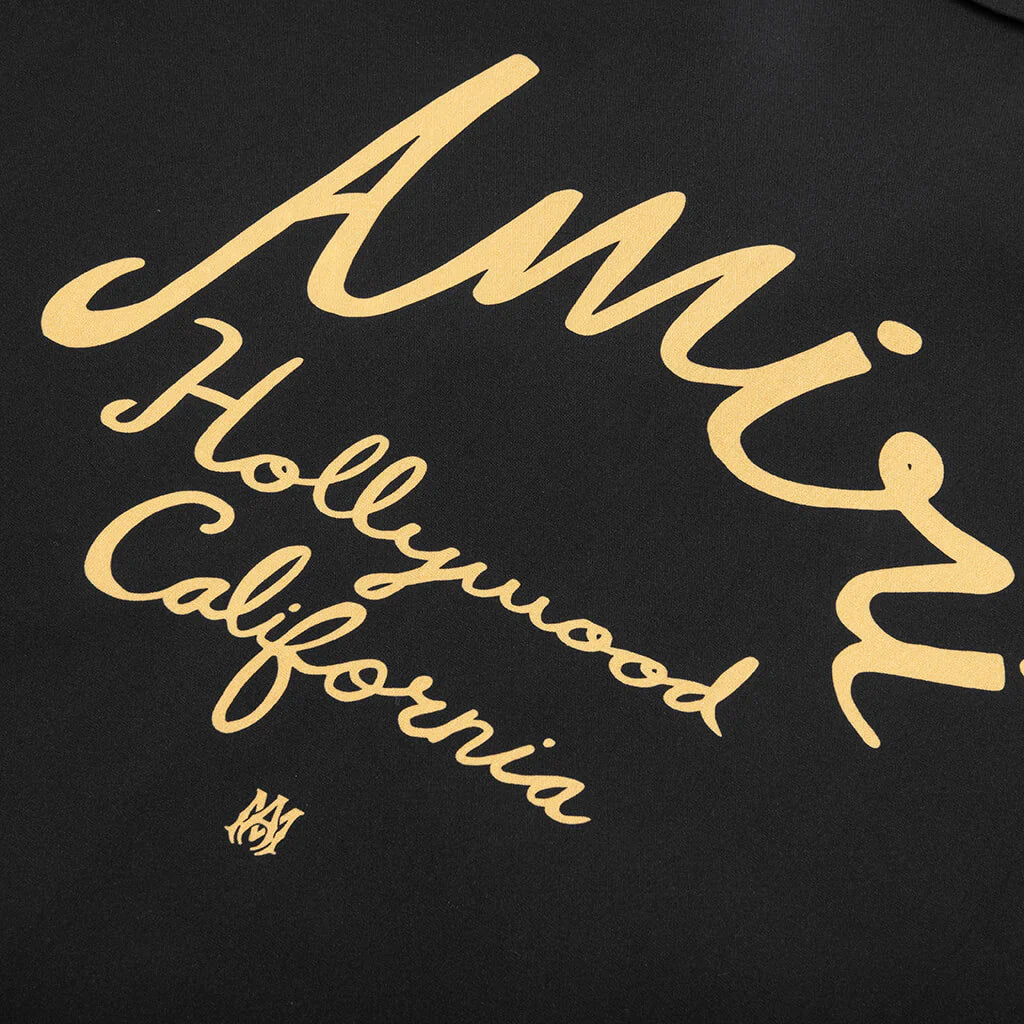 Amiri Hollywood Camp Shirt Black
