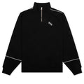 BxR Piped Quarter Zip Sweater Black