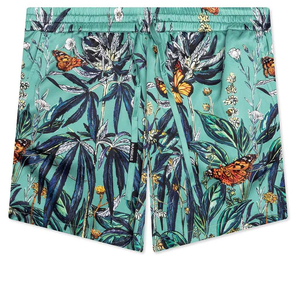 Botanical Silk Short Ocean Botanical