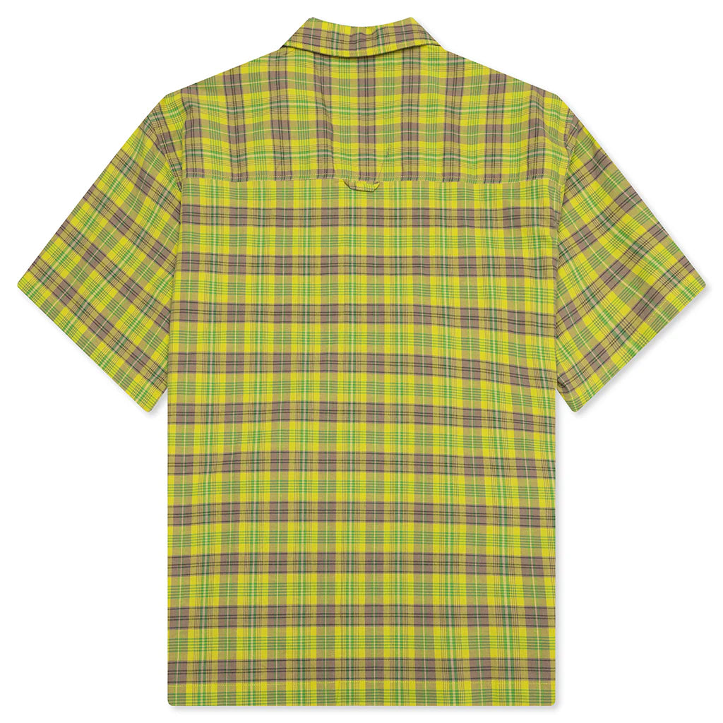 Printed Camp Collar Shirt Green