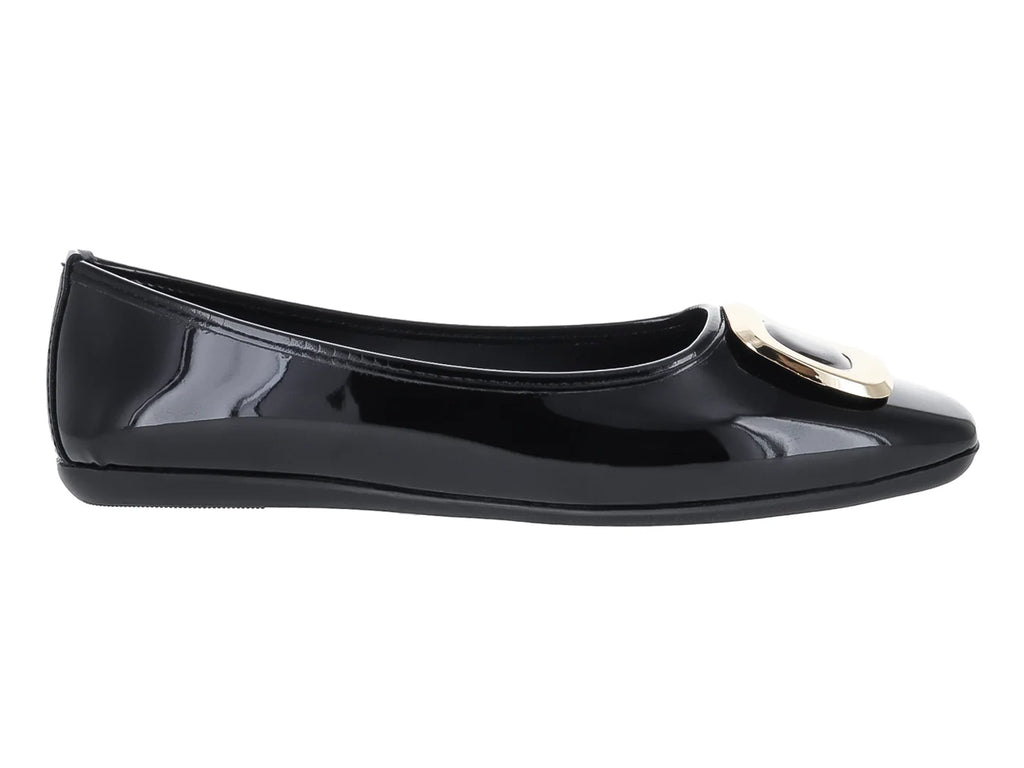 Zapatos Flats Luna Rosa Negros para Mujer