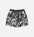 Birds Fly Free Swim Mens Short Black