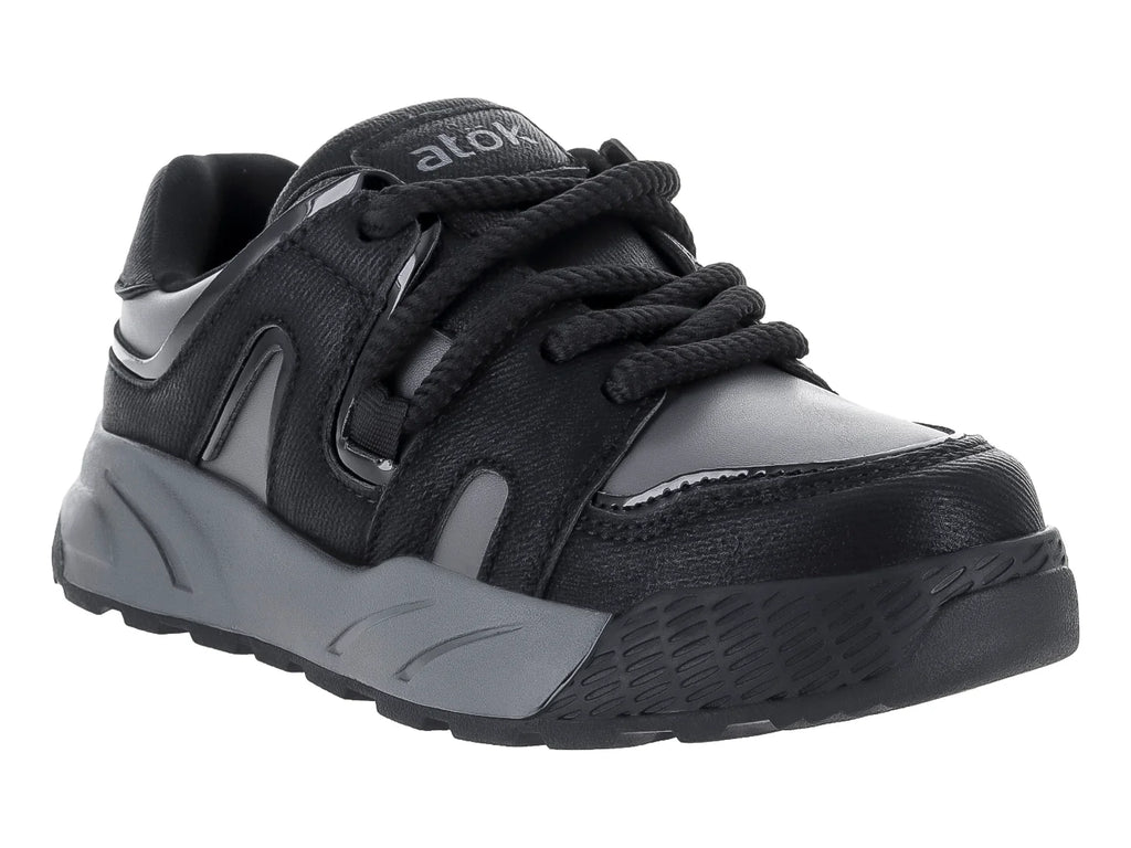 Tenis ATOK Gris y Negro para Niño