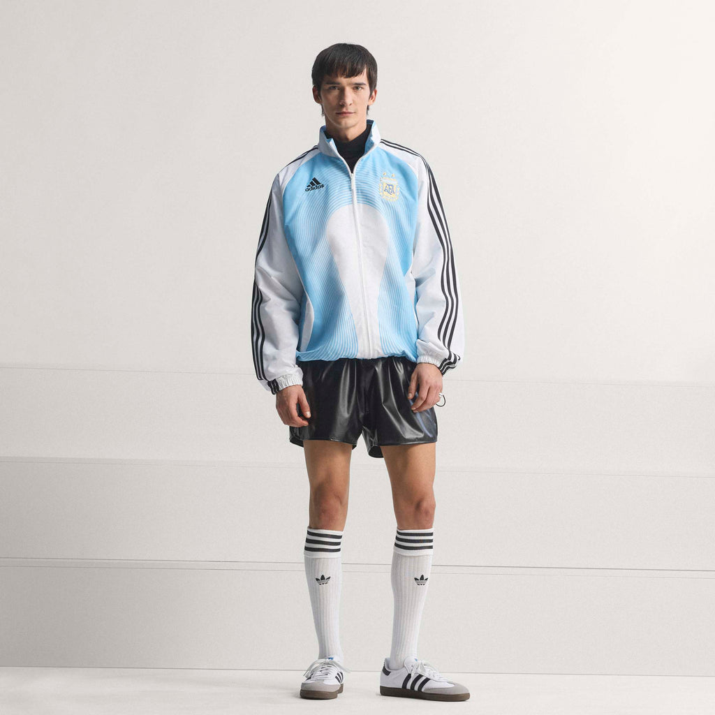 adidas Argentina Home Mens Track Top 2006 White Sky Blue