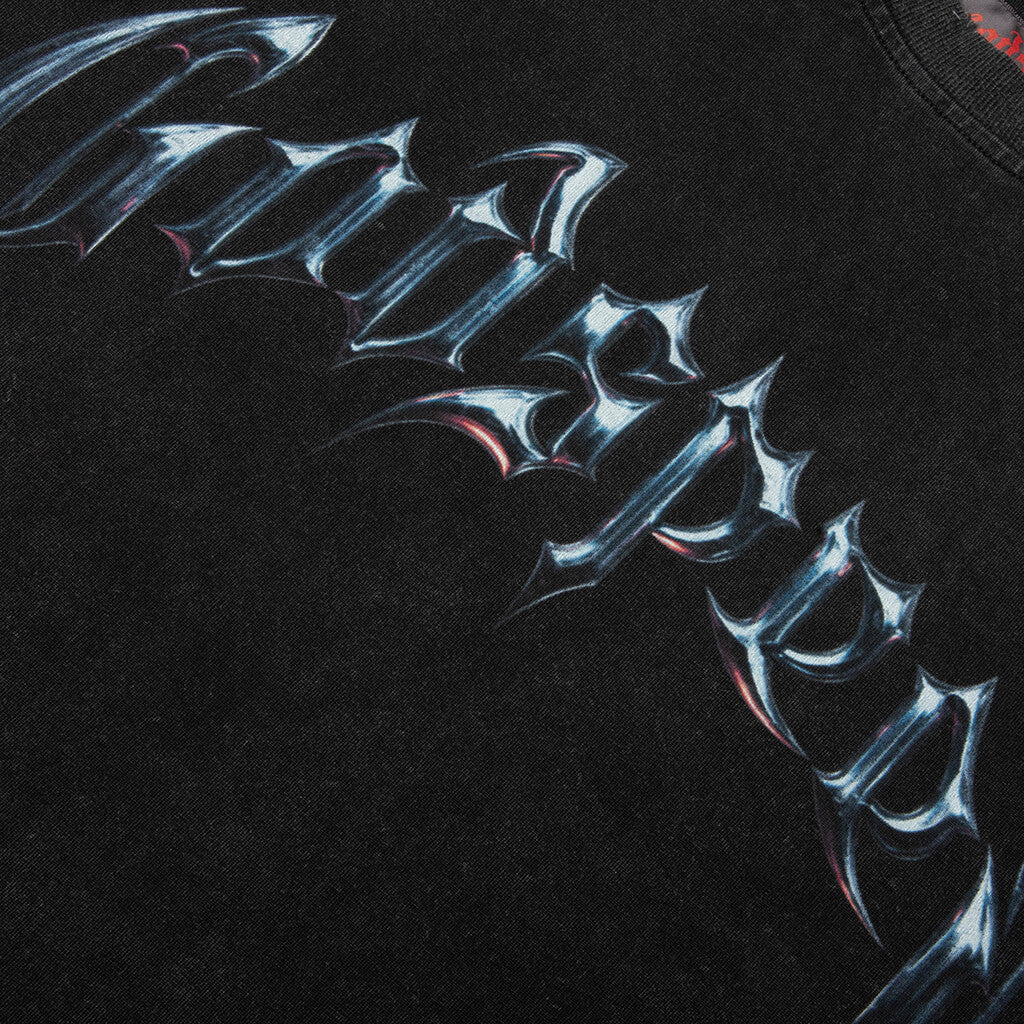 Symmetrical Logo T Shirt Black Wash